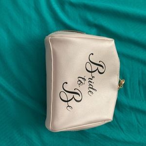 Bride to be makeup bag